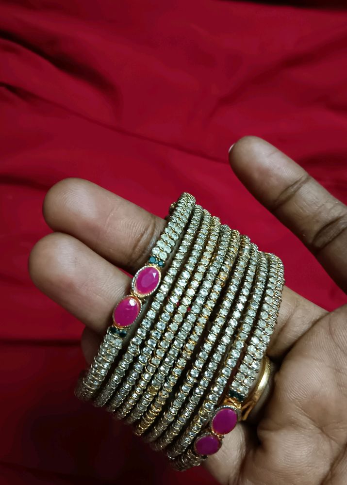 Combo- Bangles And Single Wooden Kada, No Return