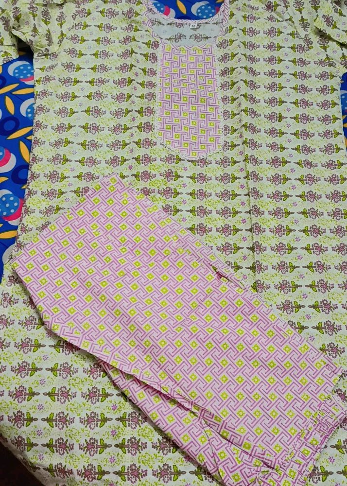 100℅ Cotton Kurta & Pant also Contains Pocket