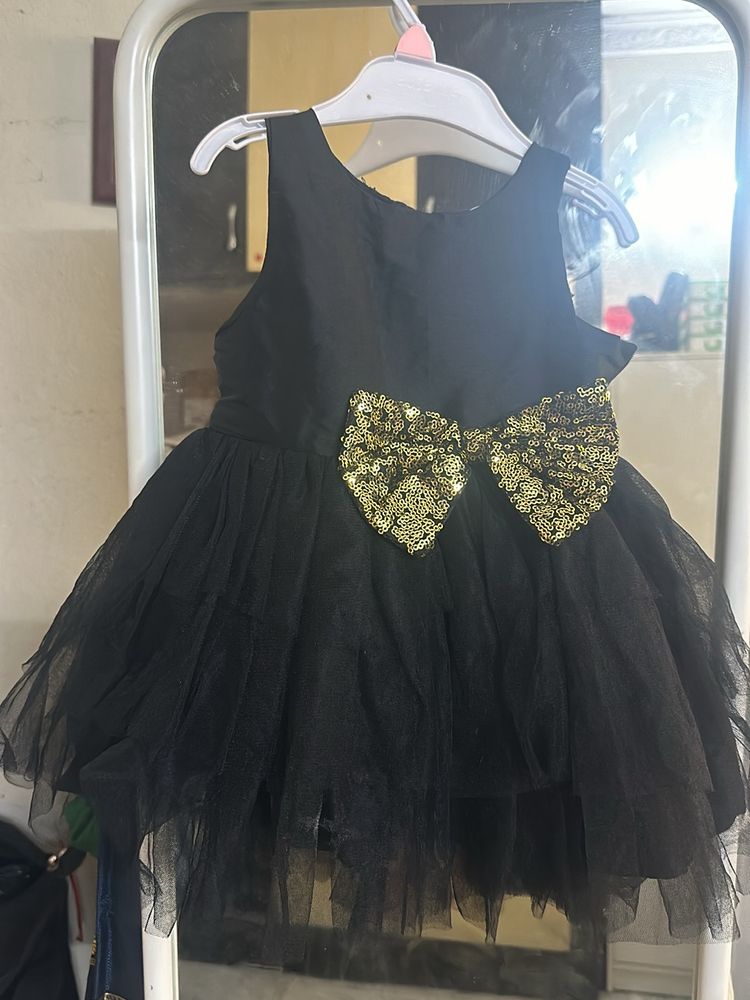 Black Baby Party Wear Frock