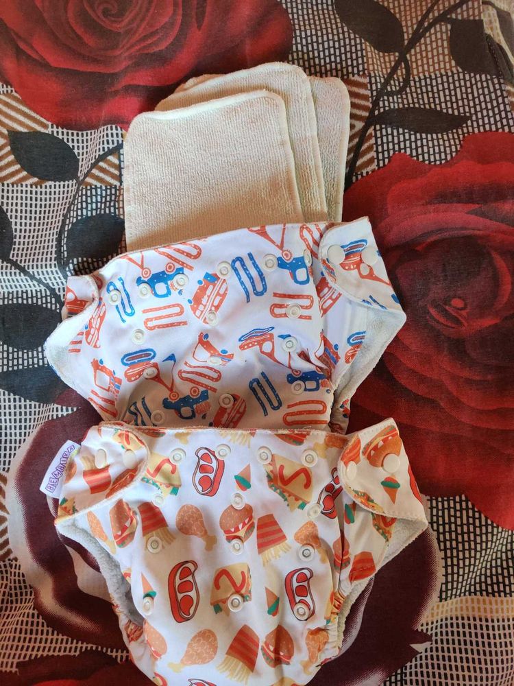 Baby Cloth Diaper With Pair Of Inner Insert