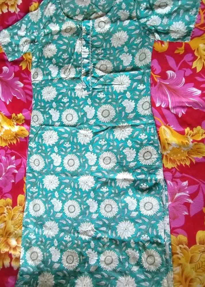 Light green Colour Printed Kurti