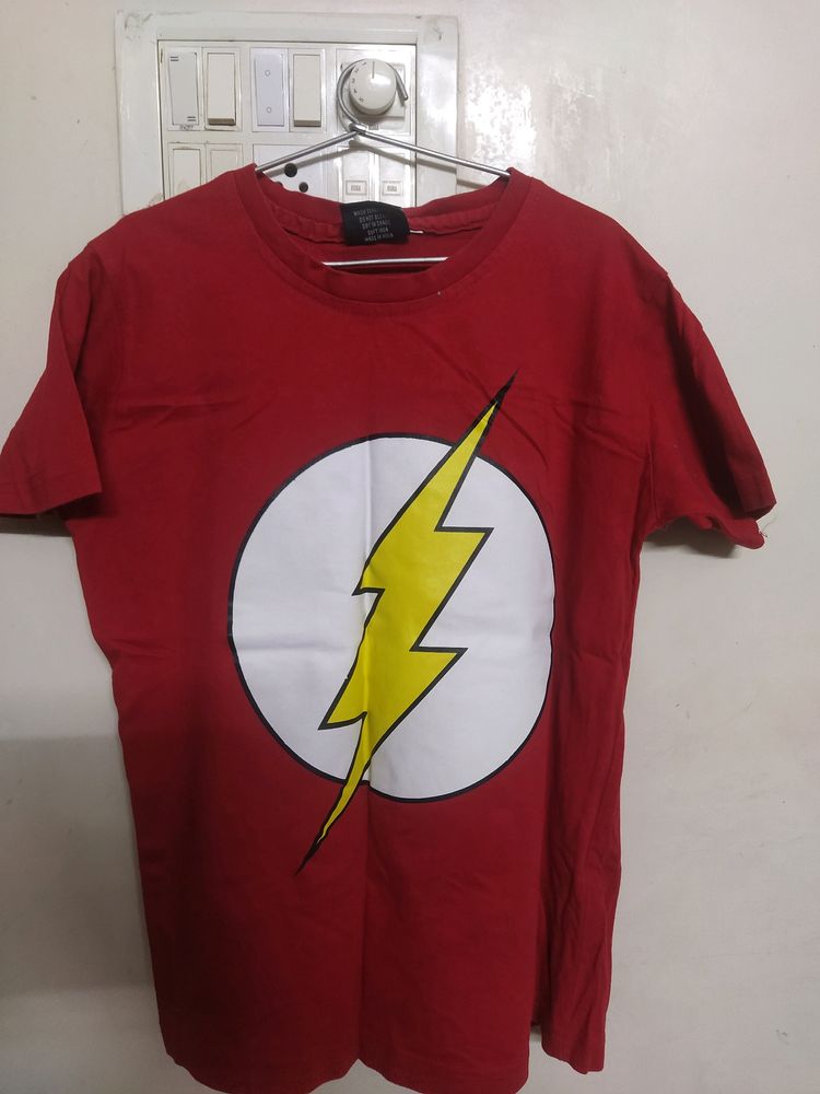 Flash Superhero Red Coloured Tee Shirt