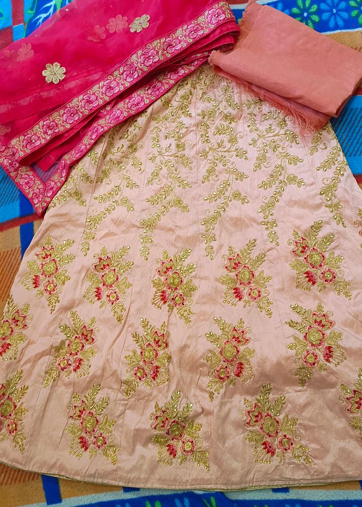 Unstitched Blouse Totally New Lehnga Choli With