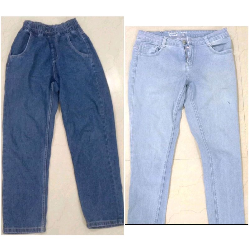 Set of wide leg jeans & mid skinny jean (women)🌺