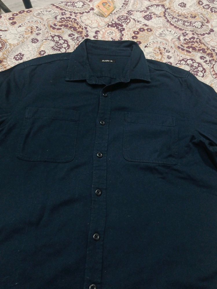 Zudio Shirt XL size Navy Blue Color