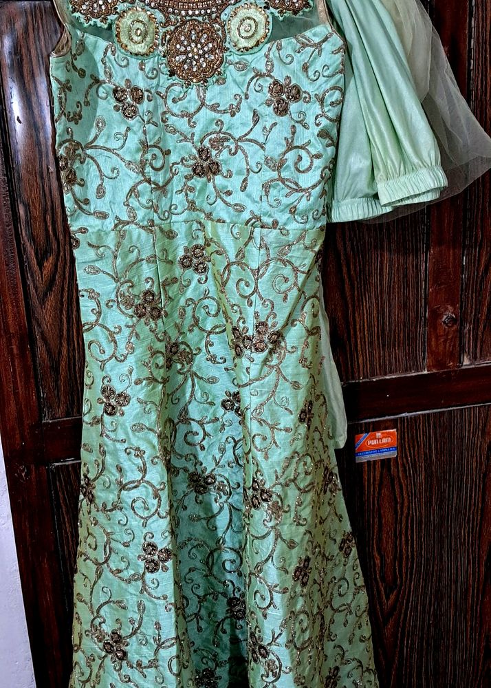 Women Gown With Legging And Dupptta