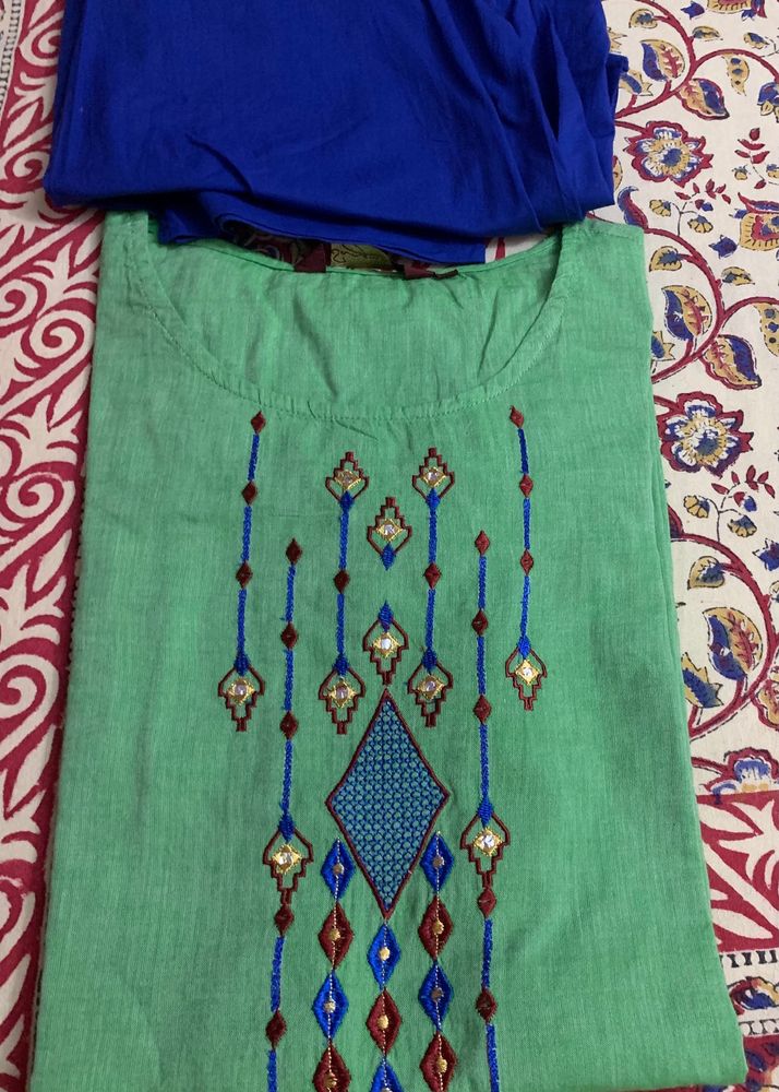 Beautiful pure cotton kurta and matching palazzo