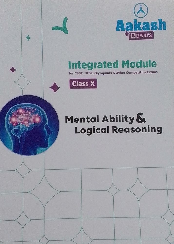 Aakash Byjus Class 10th mental Ability Book