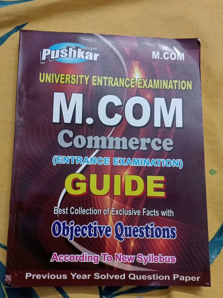 Mcom Entrance Exam Guide