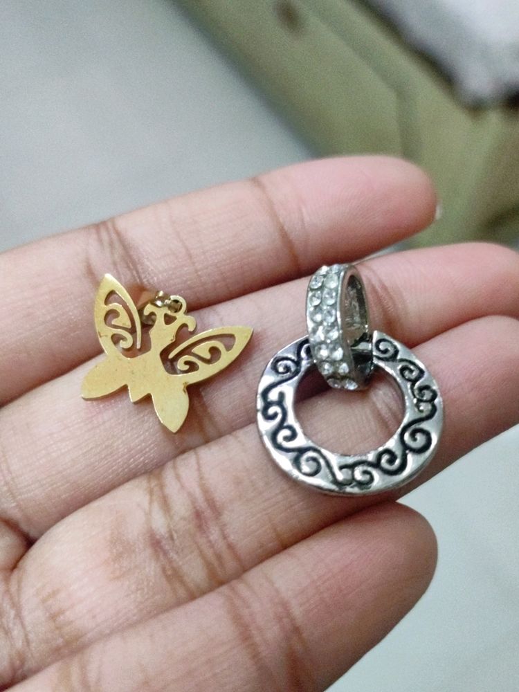 Combo Silver And Gold Plated Pendants