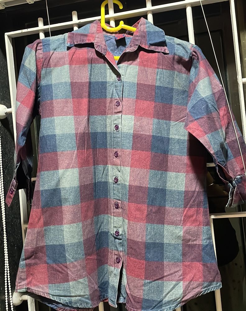 Red Blue Shaded Shirt Price Drop