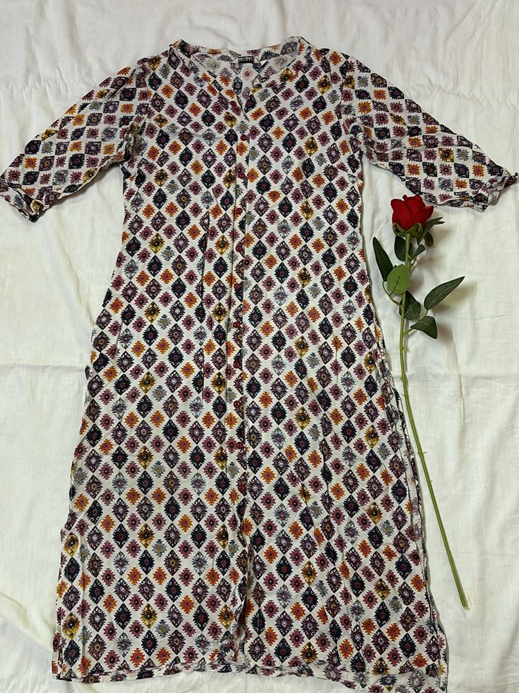 Avaasa Multicolour Cotton Kurti