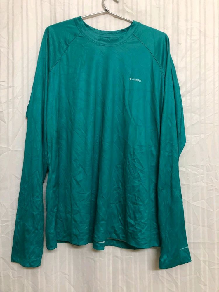 Columbia Sea Green Long Sleeve T Shirt