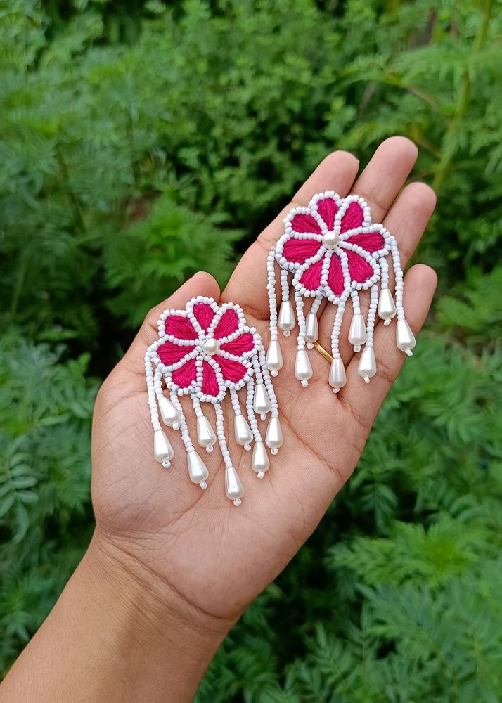 Handmade Earrings With Mangtika Set