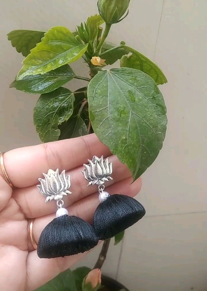 Silk Thread Earring