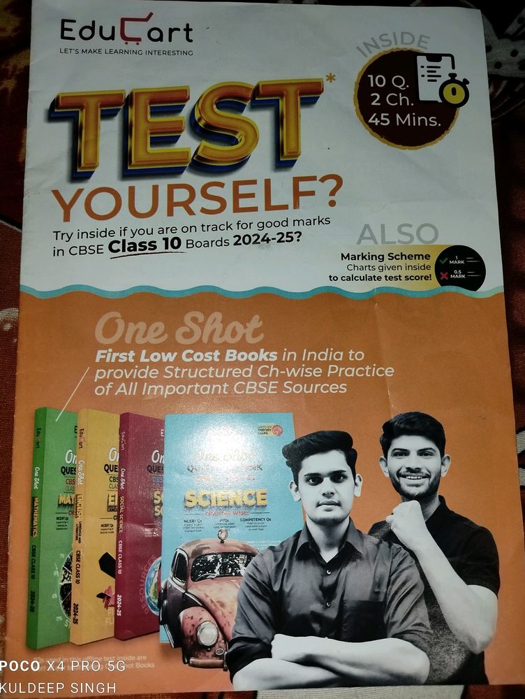 Educart Class 10 Test Yourself All Subject Book