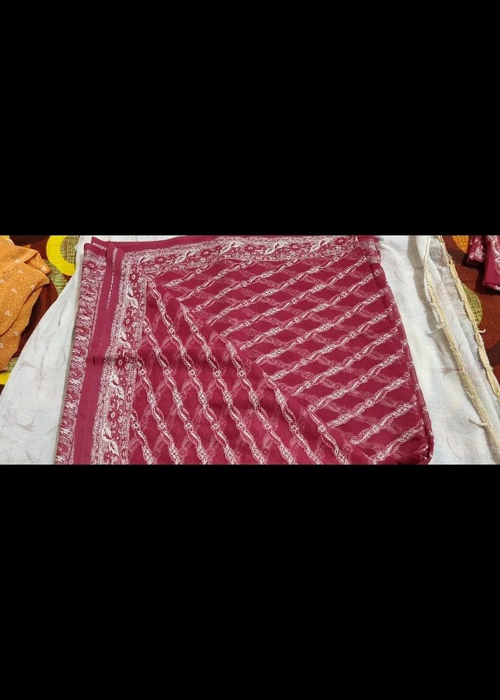 Maroon Saree