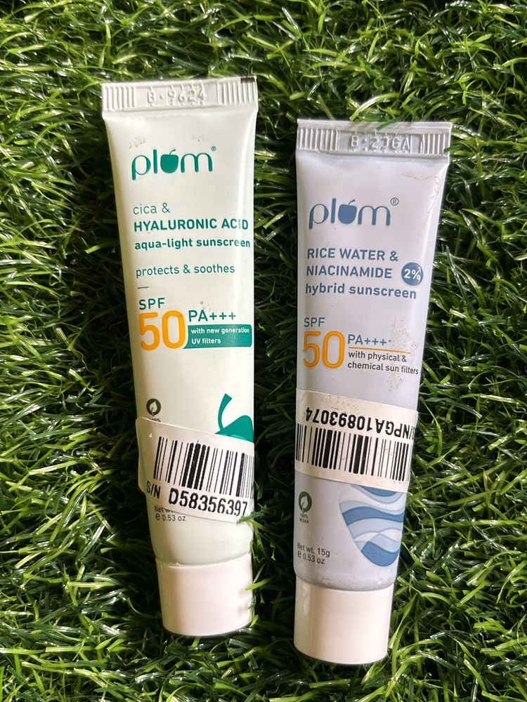 PLUM SUNSCREEN PACK OF 2 & Gel Cream (6)