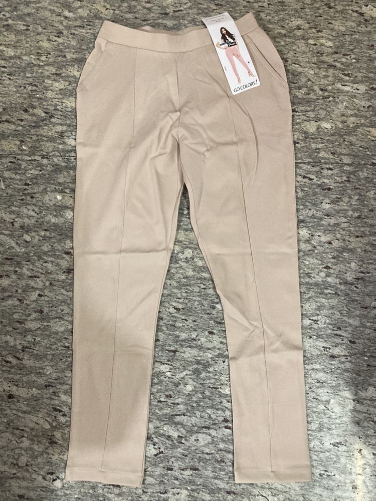 Beige Formal Pant