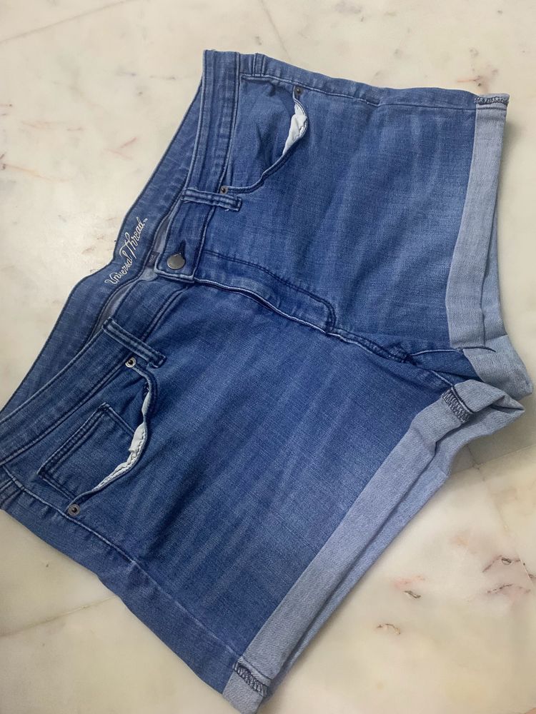 Blue Denim Microshorts