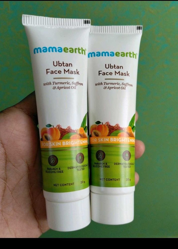 Mamaearth Mini Ubtan Face Mask Set Of 2