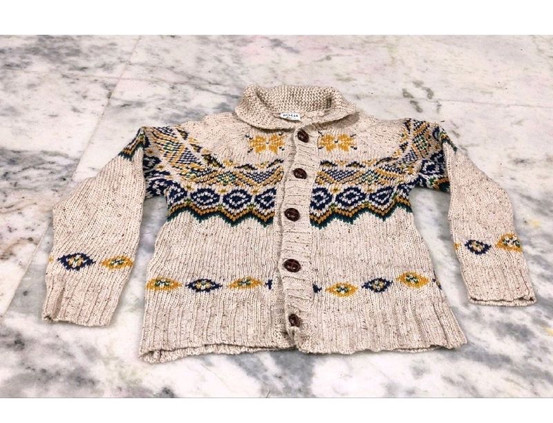 Woolen Cardigan Sweater for Girl's