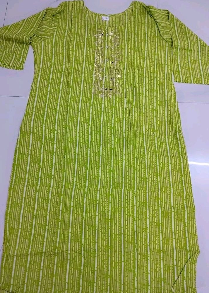 Awesome Lime Green Kurti Xxl For Any Festive