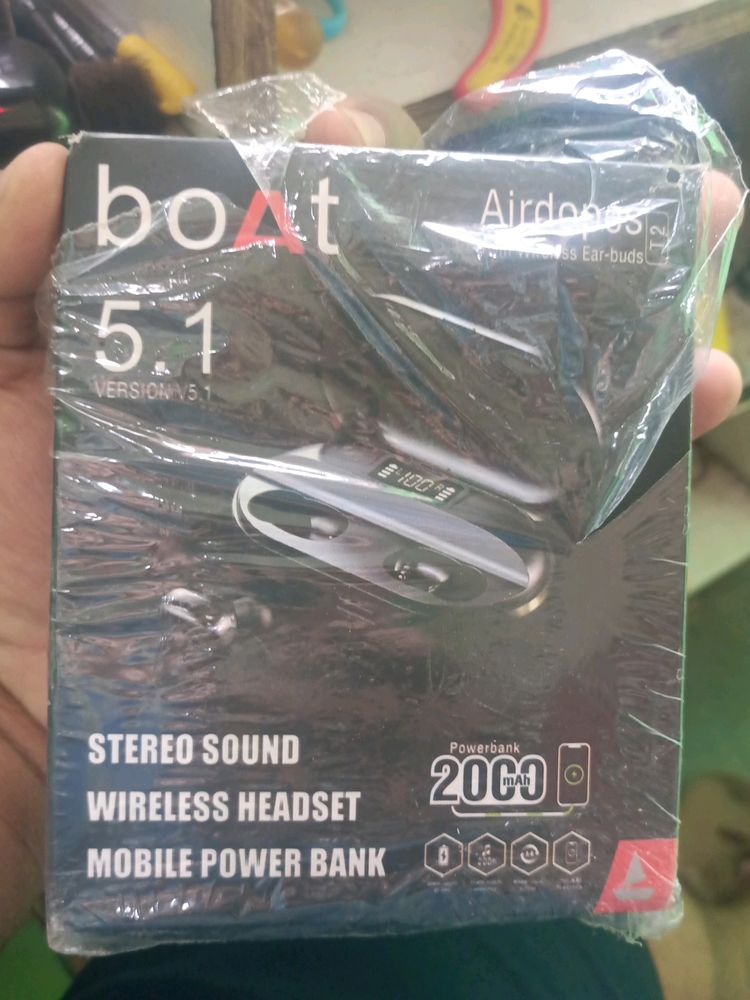 Boat Airdopes T2 Earbuds Also Power Bank