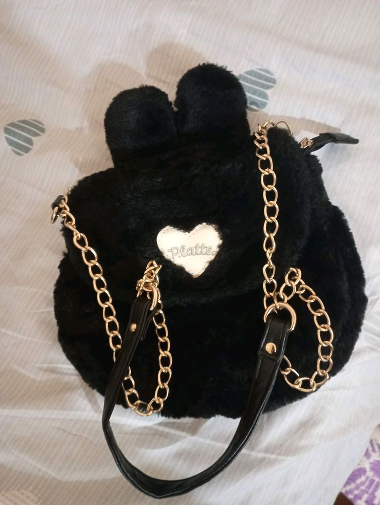 Trendy Fur Sling bags