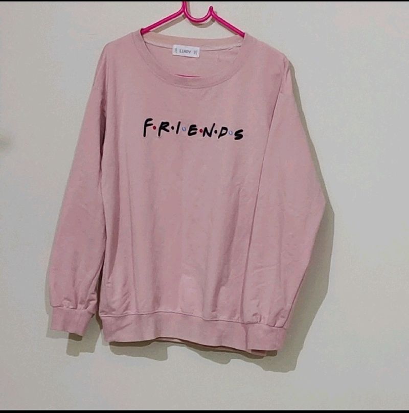 Peach Sweatshirt For Women