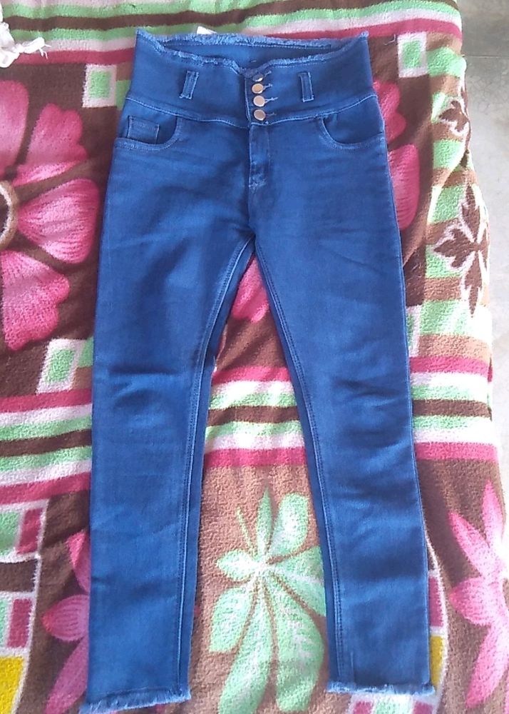 Four Button Jeans For Womens