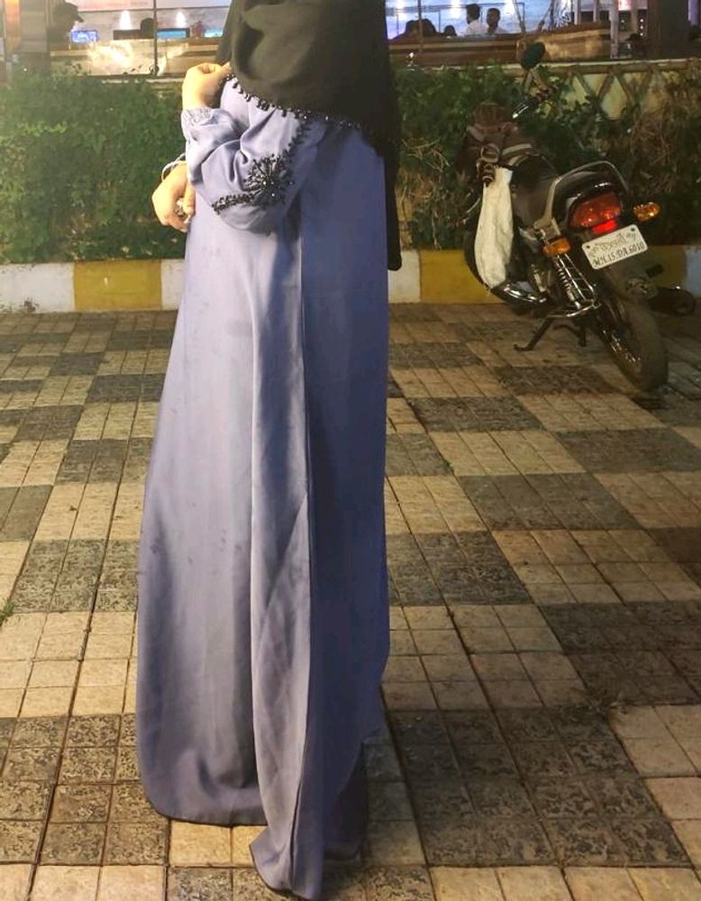 Fancy Silk Abaya