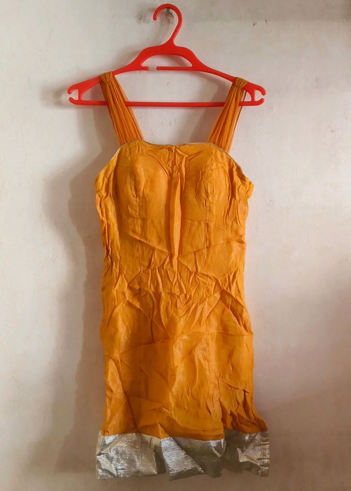 Mango Color Kurti