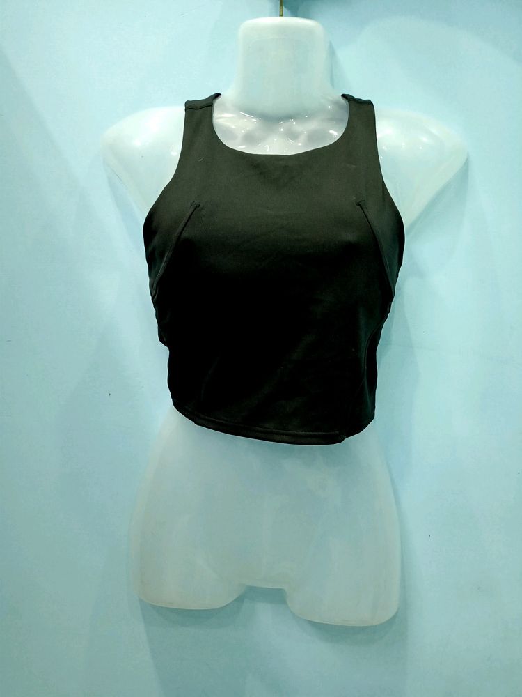 Black Pedded Bara Top