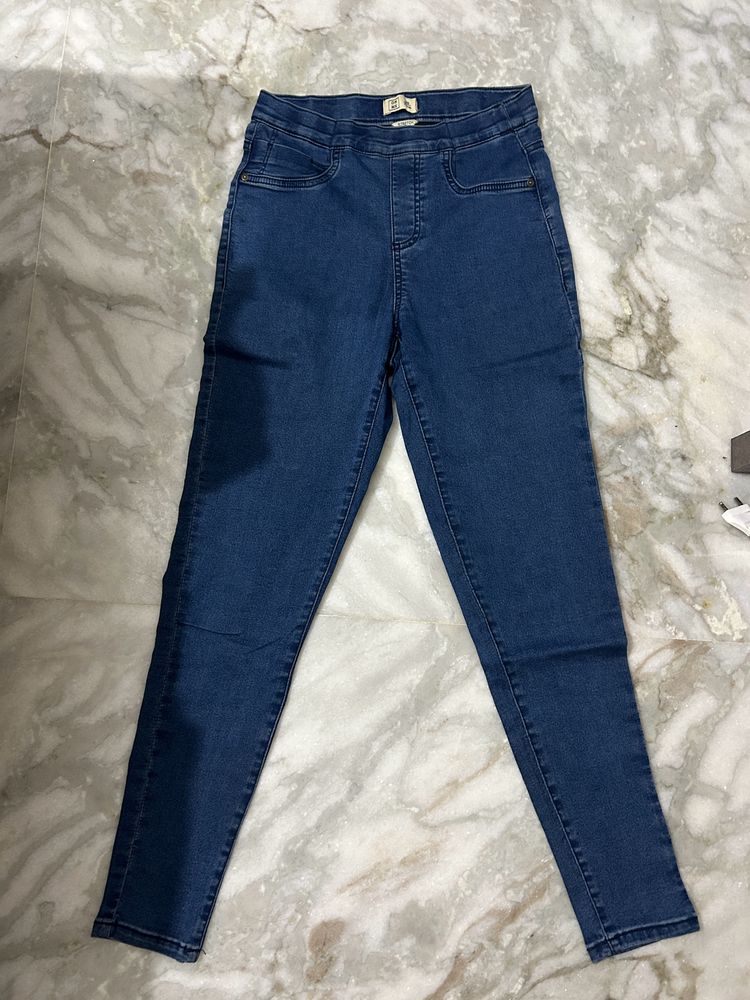 Blue Slim Fit Straight Jeans