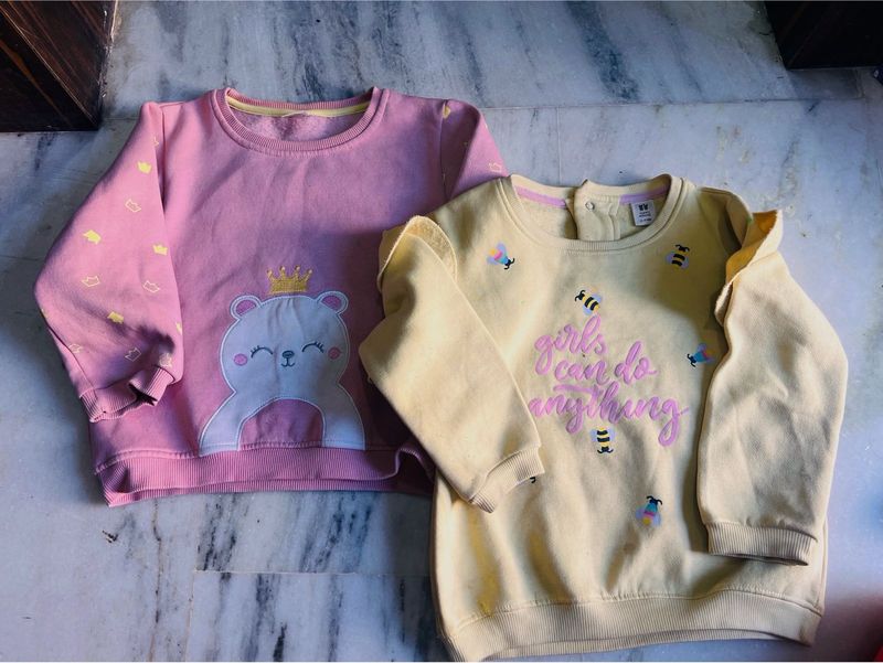 Combo Of 2 Sweatshirt Girls (4-5) Years