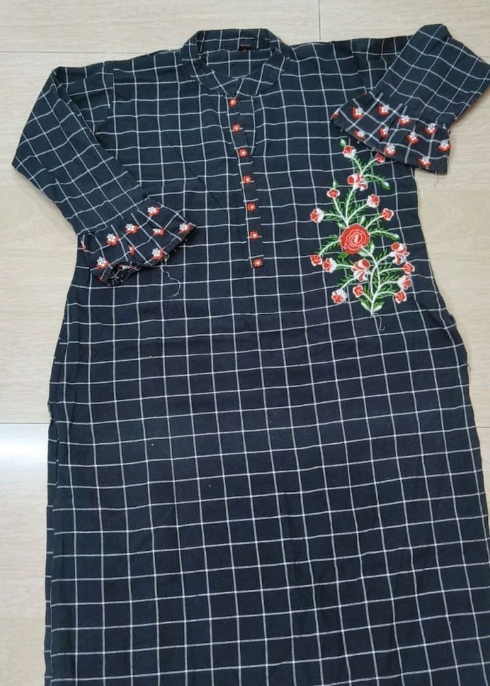 Straight Embroidery Kurti Xxl Size