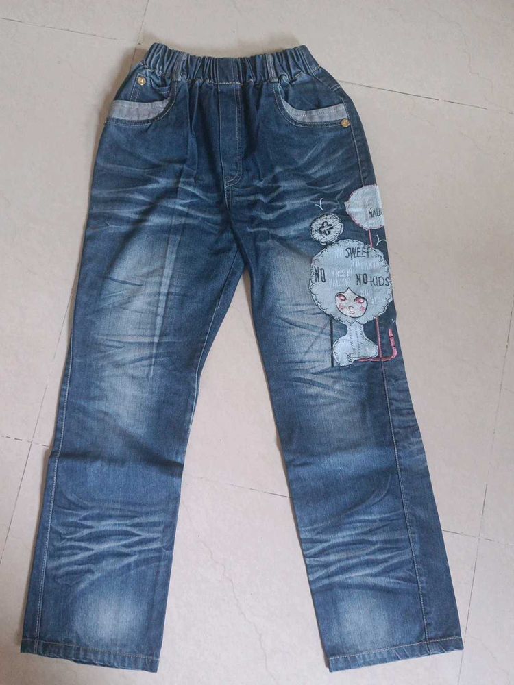 Girls Jeans For Age Upto 12 Years Sparingly Use