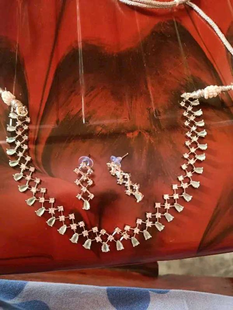 American Diamond Jewellery Set