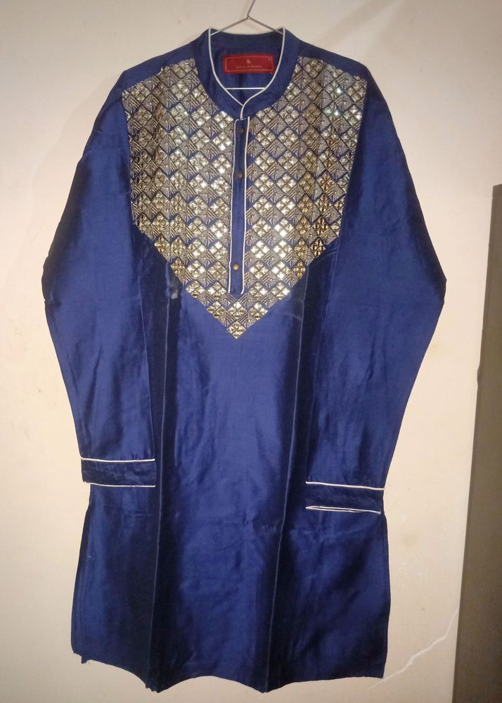 Men's Dark Blue Kurta