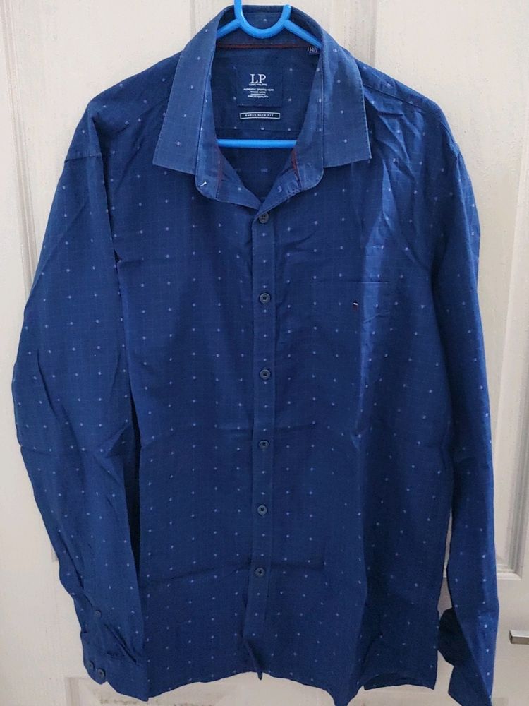 Price Drop 🔥 Louis Philippe Slim Fit Blue Shirt