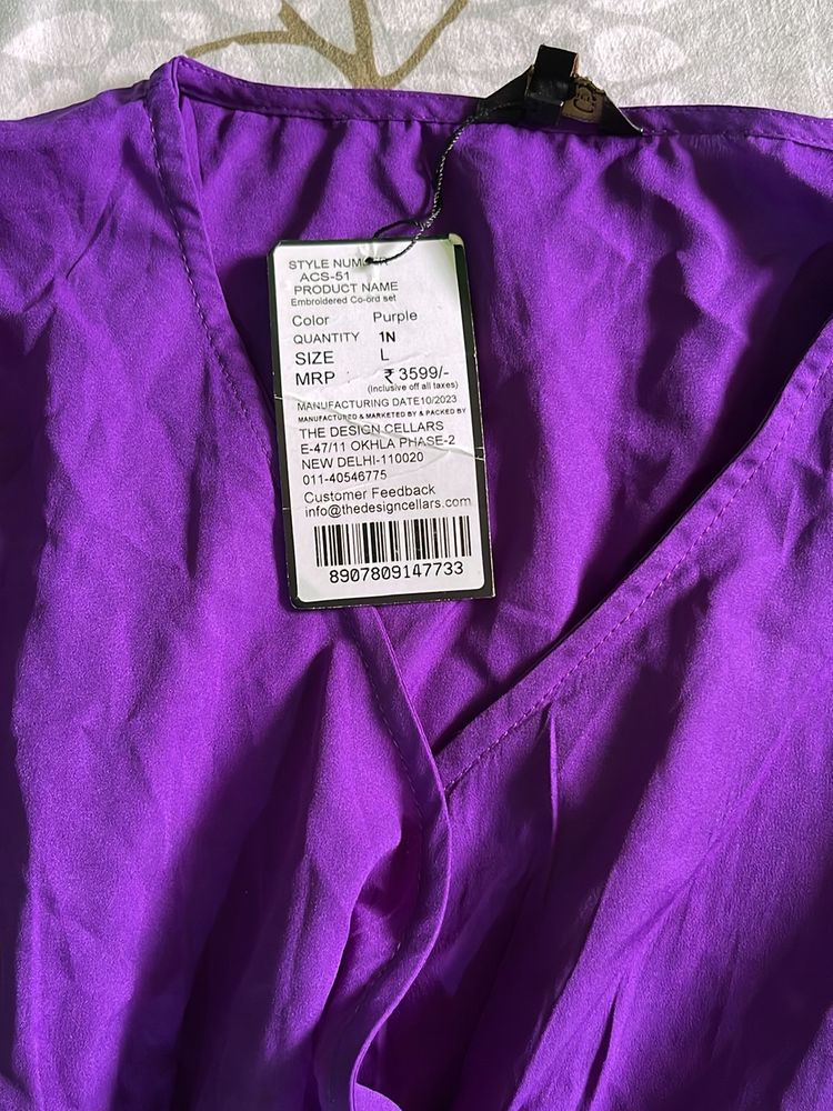 Brand New Antheaa Purple Dress