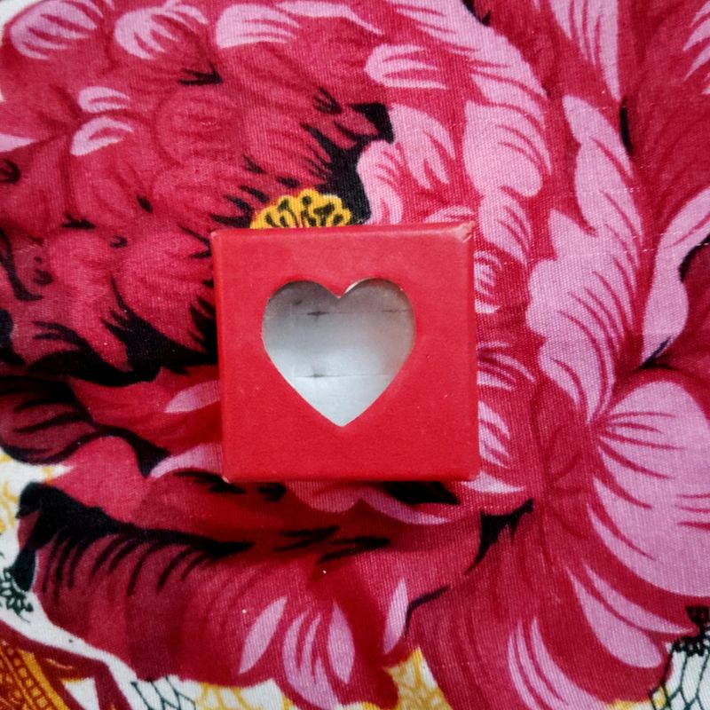 Cute Heart Box For Finger Rings