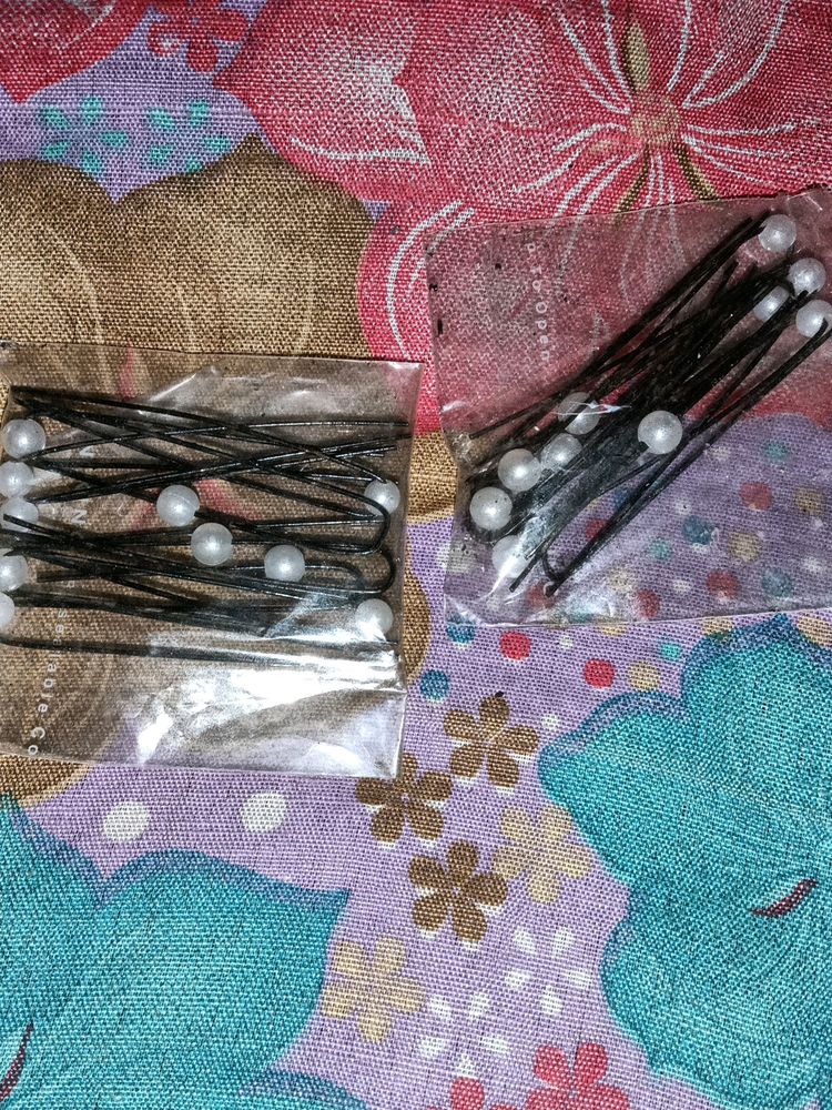 Hair Pins With 2 Rubber Band