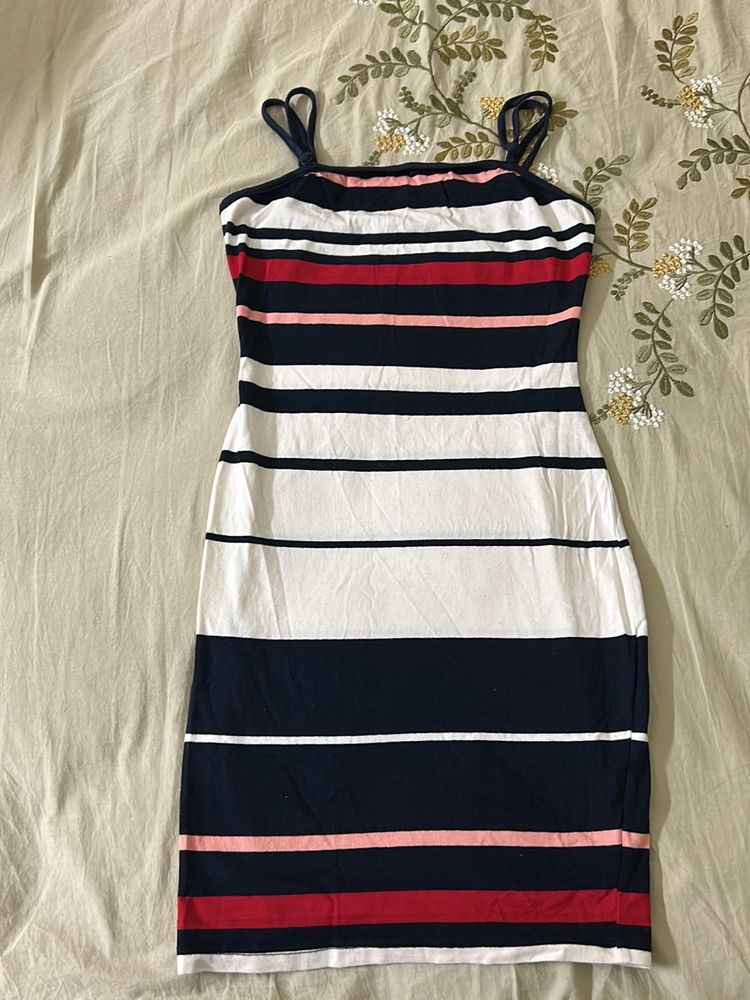 Striped BodyCon Dress (size fits Xs Only)