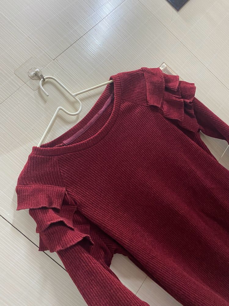 STYLISH MAROON TOP