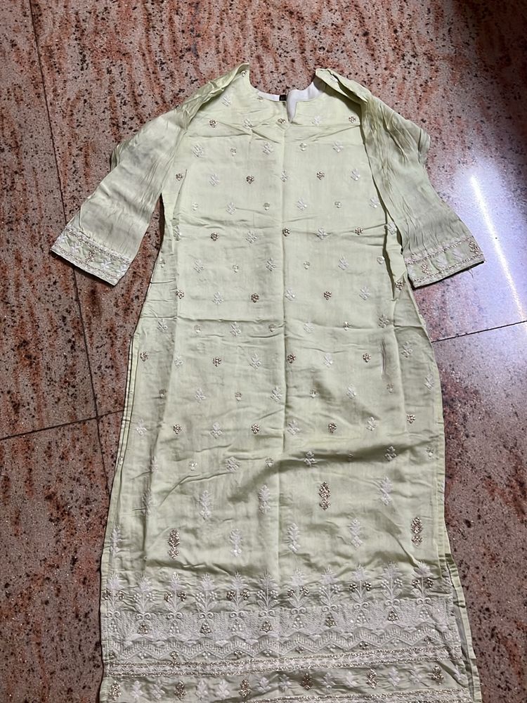 Real Chikankari Heavy Kurta