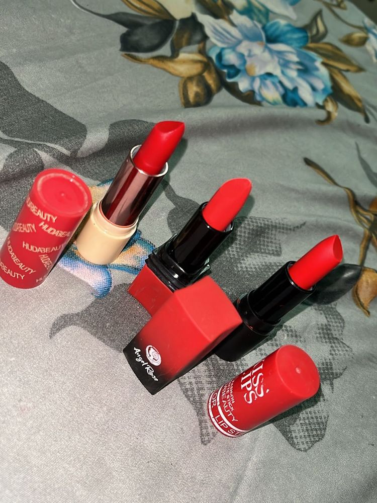 3 Huda beauty Lipsticks Combo