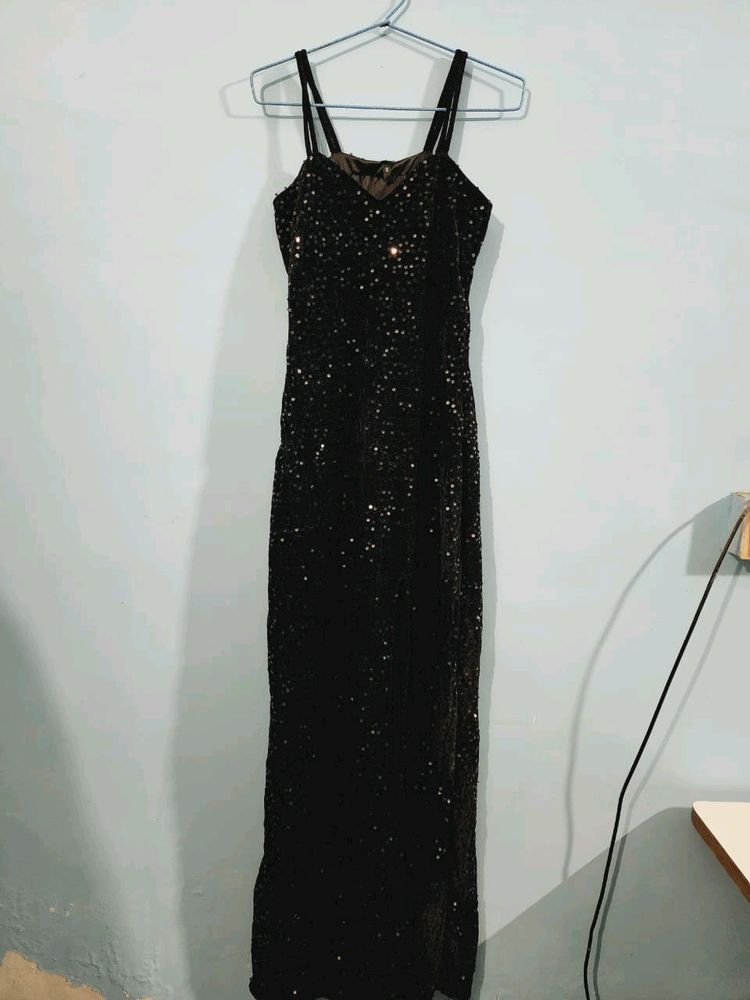 Beautiful Sequin Slit Dress