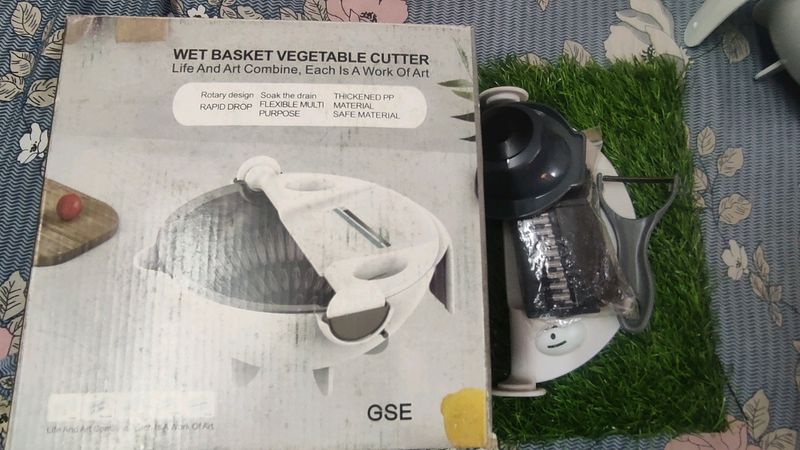 Vegetable Cutter with Drain Wet Basket